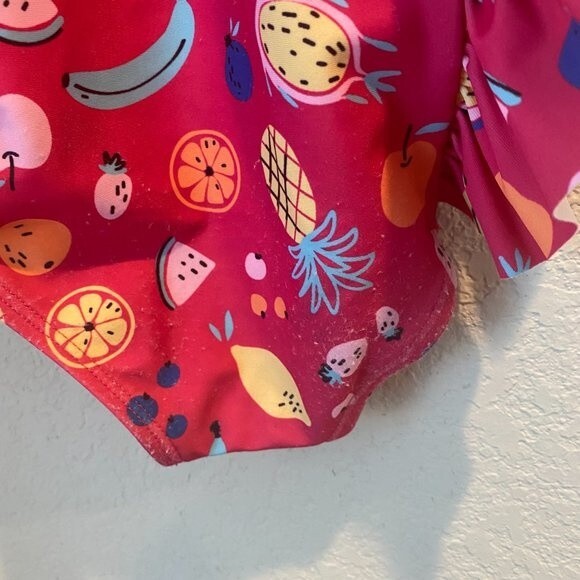Andy And Evan Girls Fruity Ruffle One Piece Swimsuit - Size 6 - EUC - Picture 6 of 8
